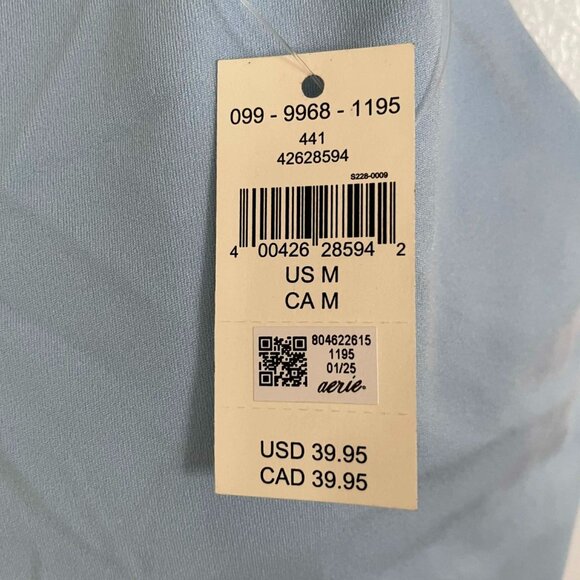 OFFLINE by Aerie Activewear bra cropped tank Size Small in light blue.NWT - Picture 3 of 5